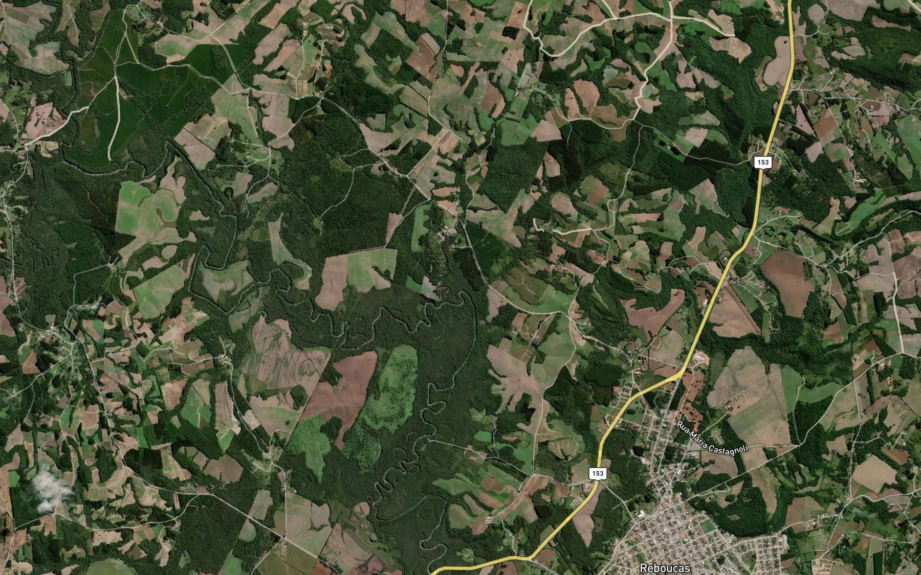 Satellite map of the Arroio dos Domingues