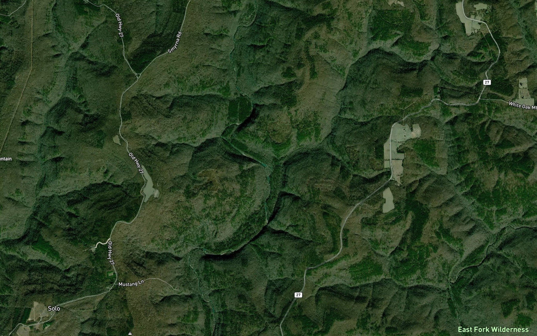 Satellite map of the Meyer Branch