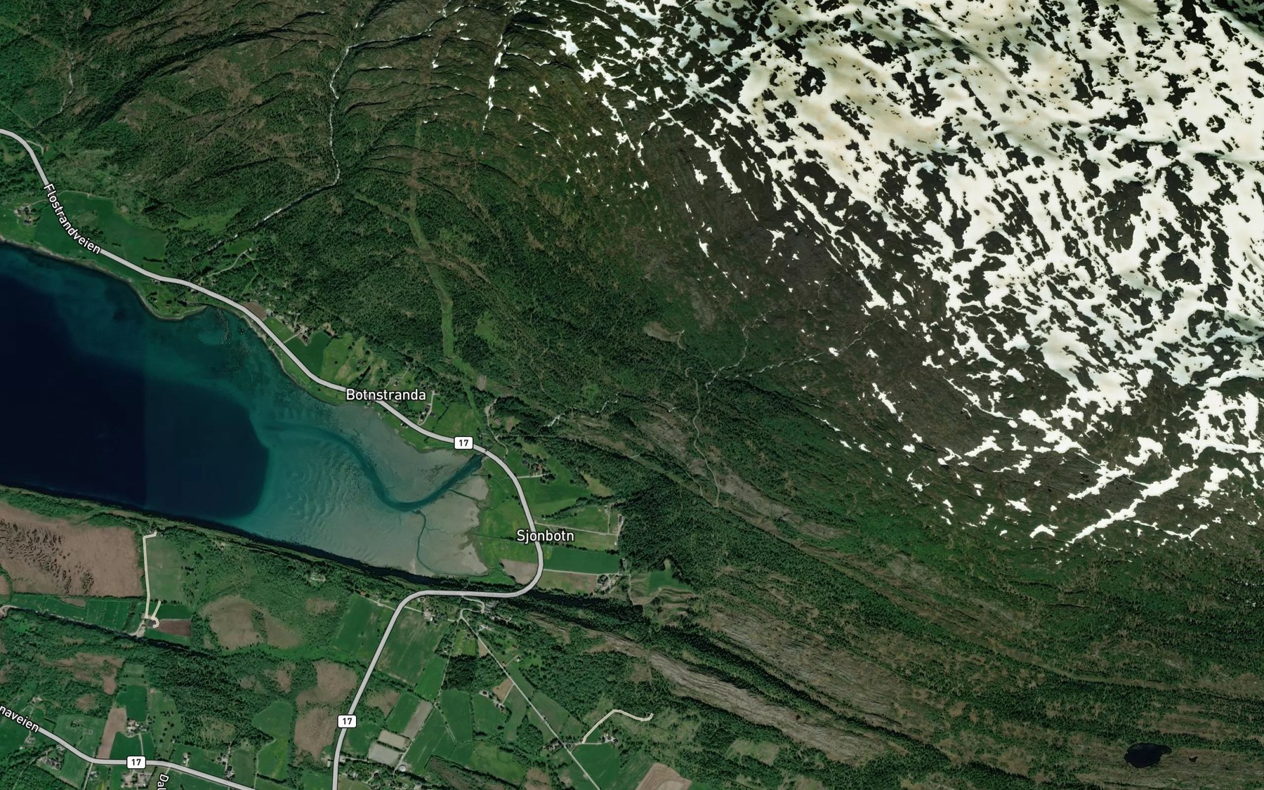 Satellite map of the Botnelva