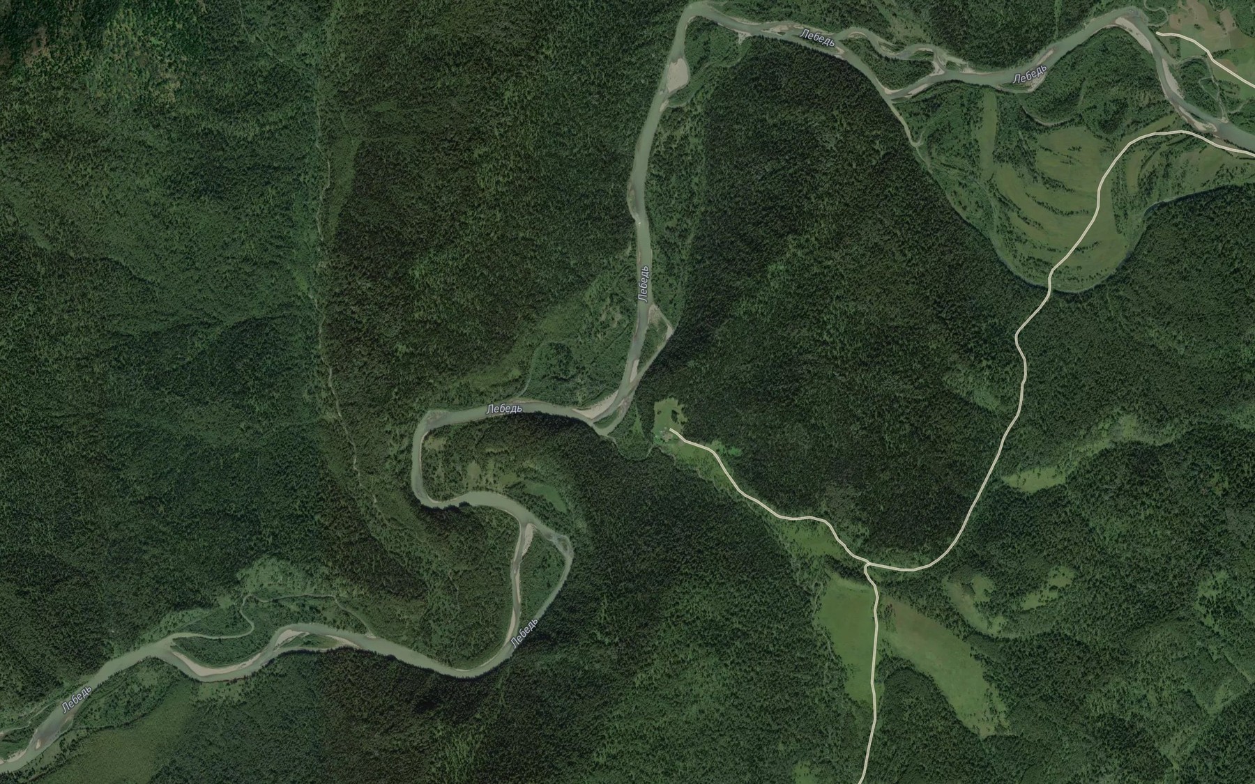 Satellite map of the Bazla