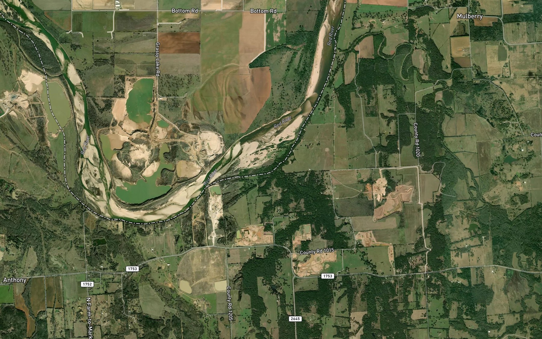 Satellite map of the Murphy Creek