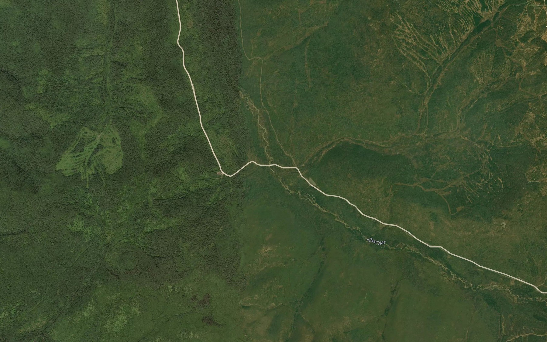 Satellite map of the Mitekan