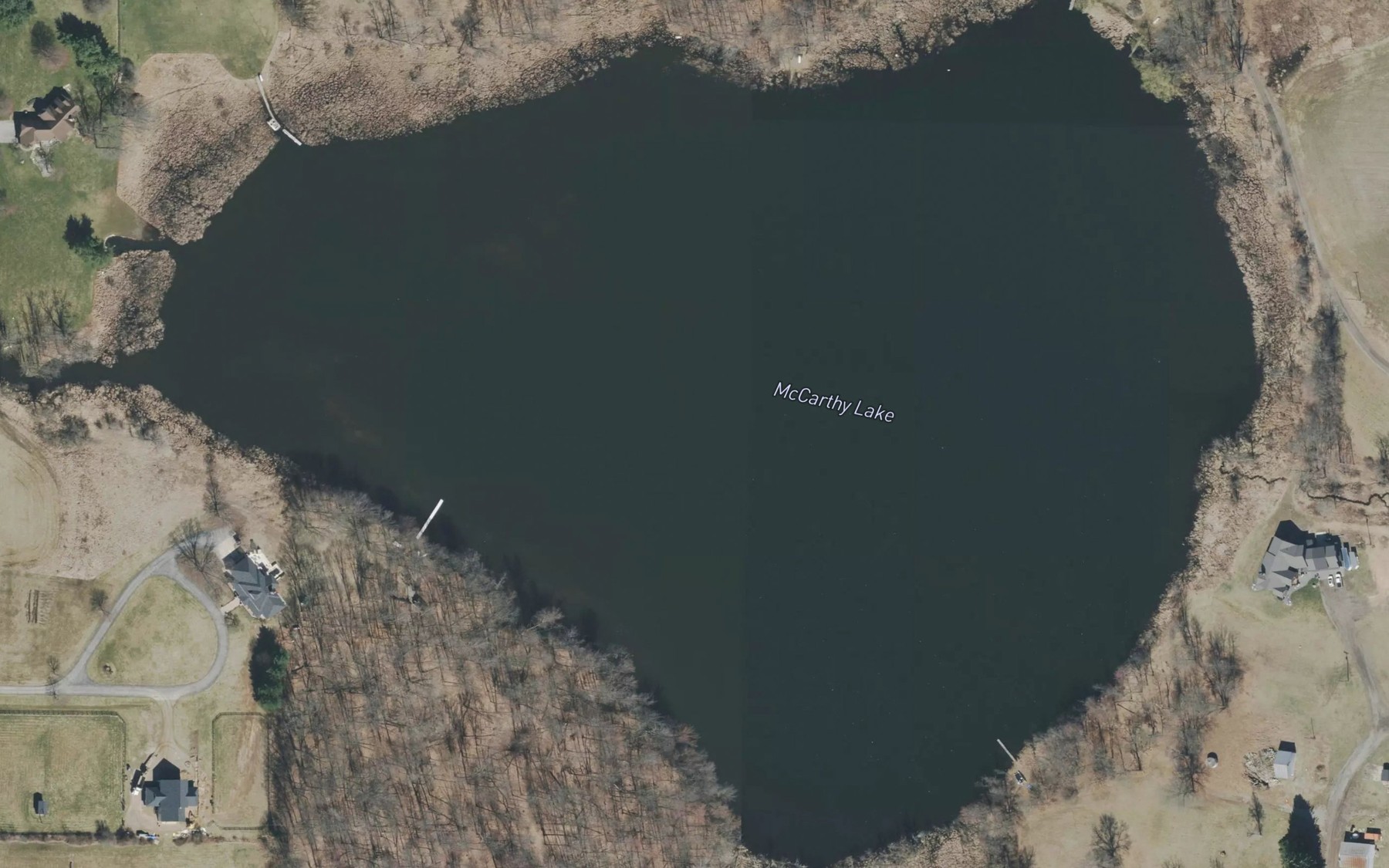 Satellite map of the McCarthy Lake
