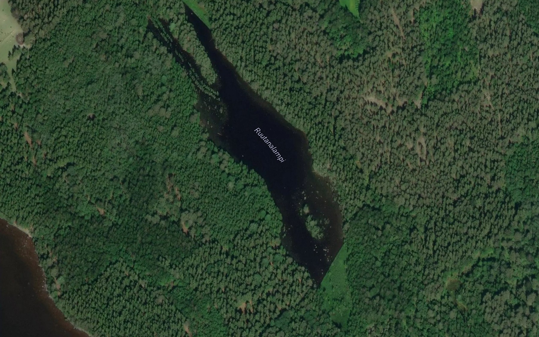 Satellite map of the Ruutanalampi