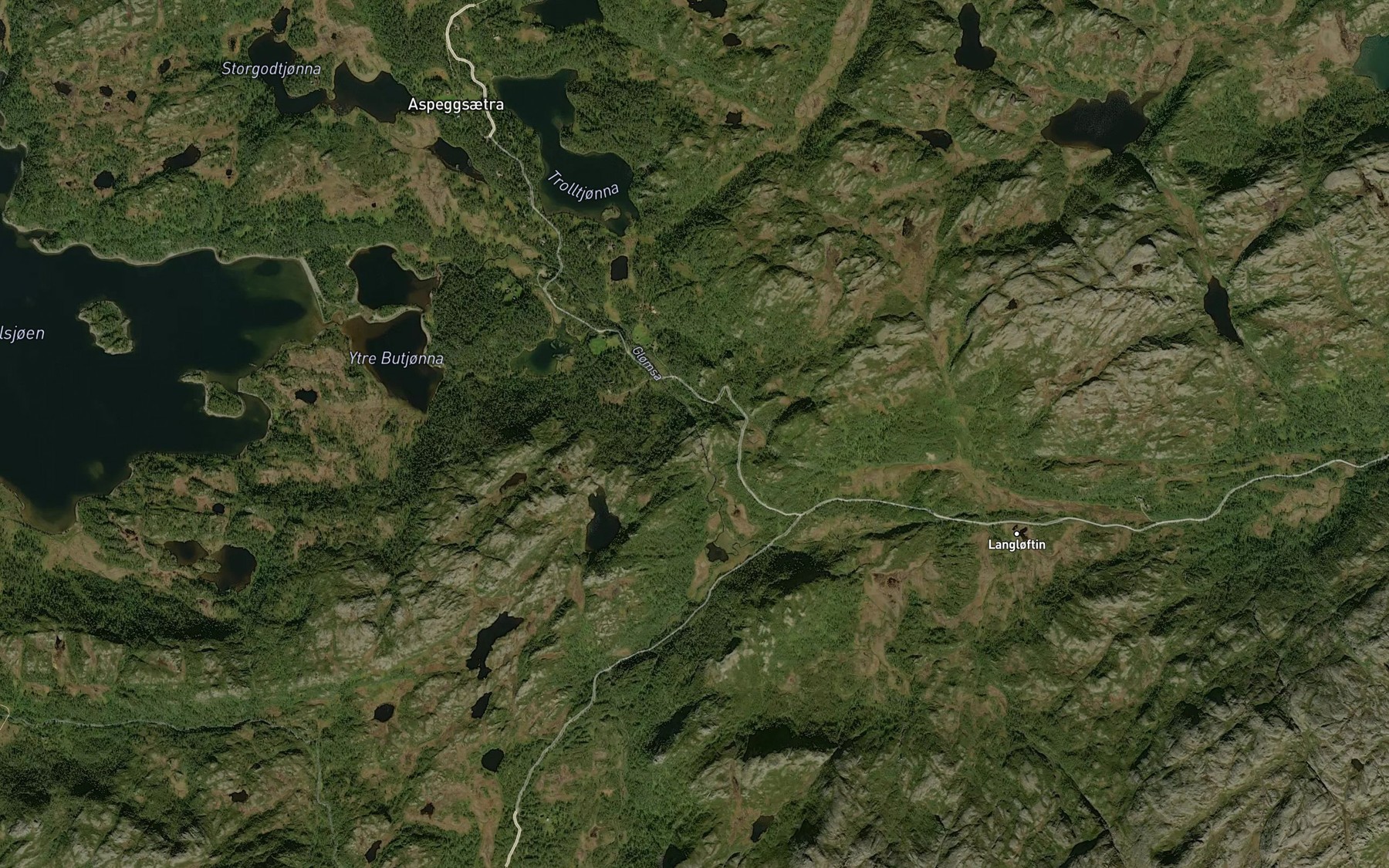 Satellite map of the Glomsa