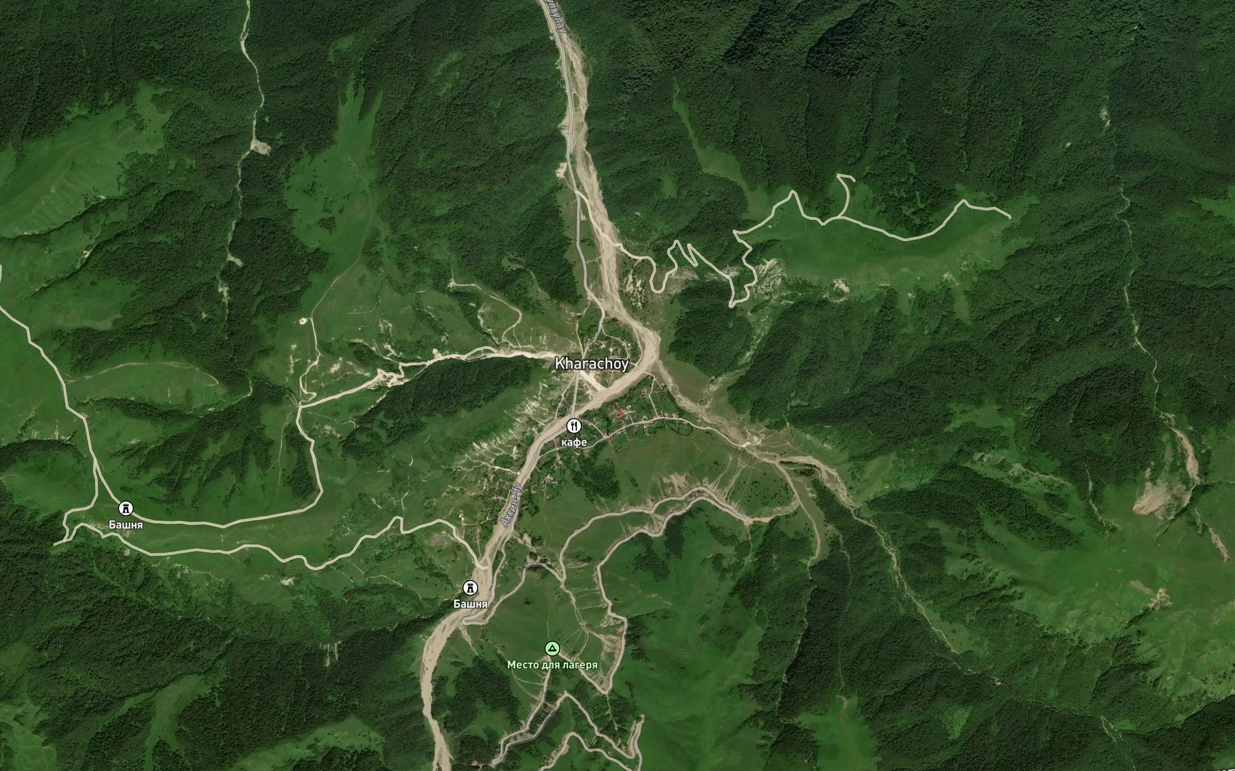 Satellite map of the Tengichi