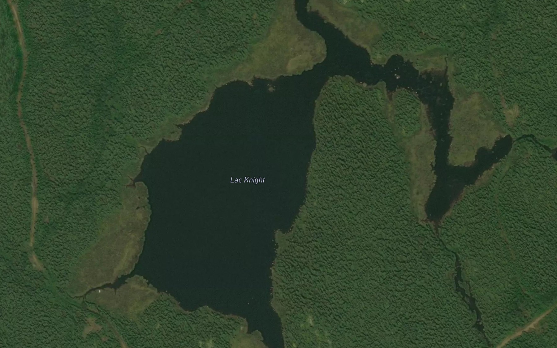 Satellite map of the Lac Knight