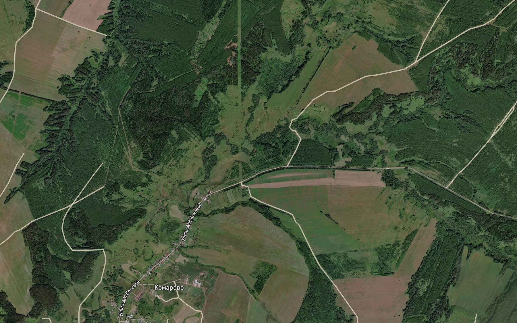 Satellite map of the Ovinnaya