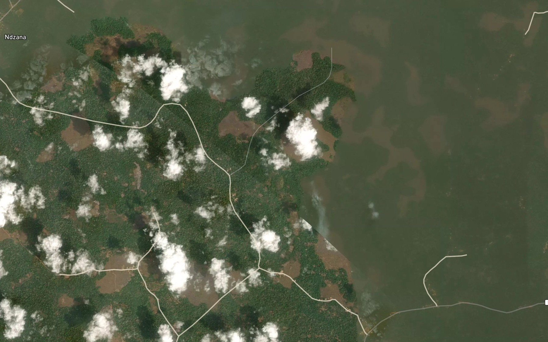 Satellite map of the Ngoso