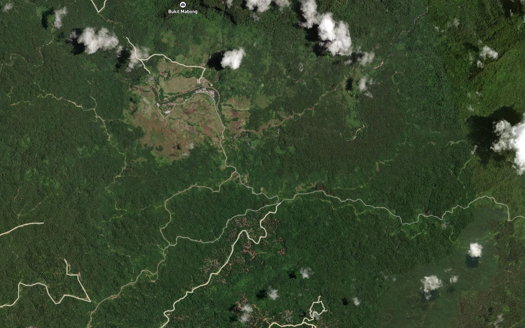 Satellite map of the Sungai Sebabai