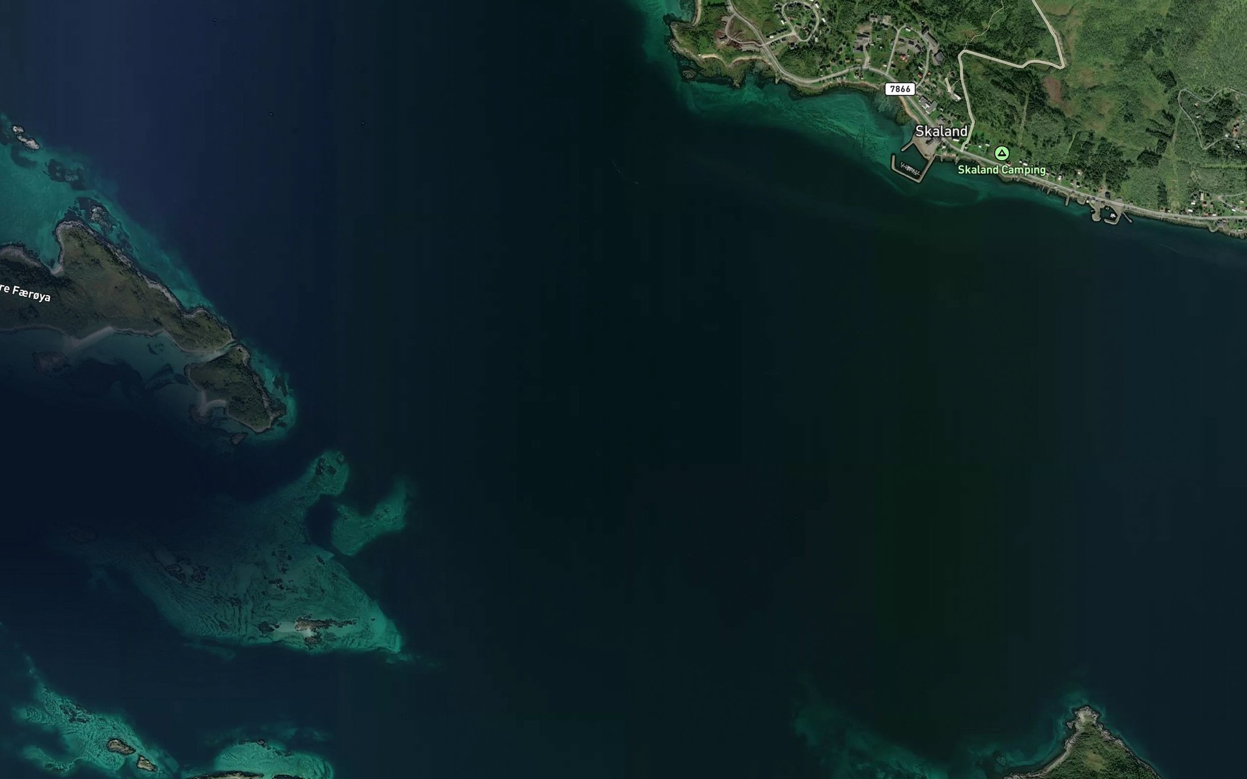 Satellite map of the Bergsfjorden