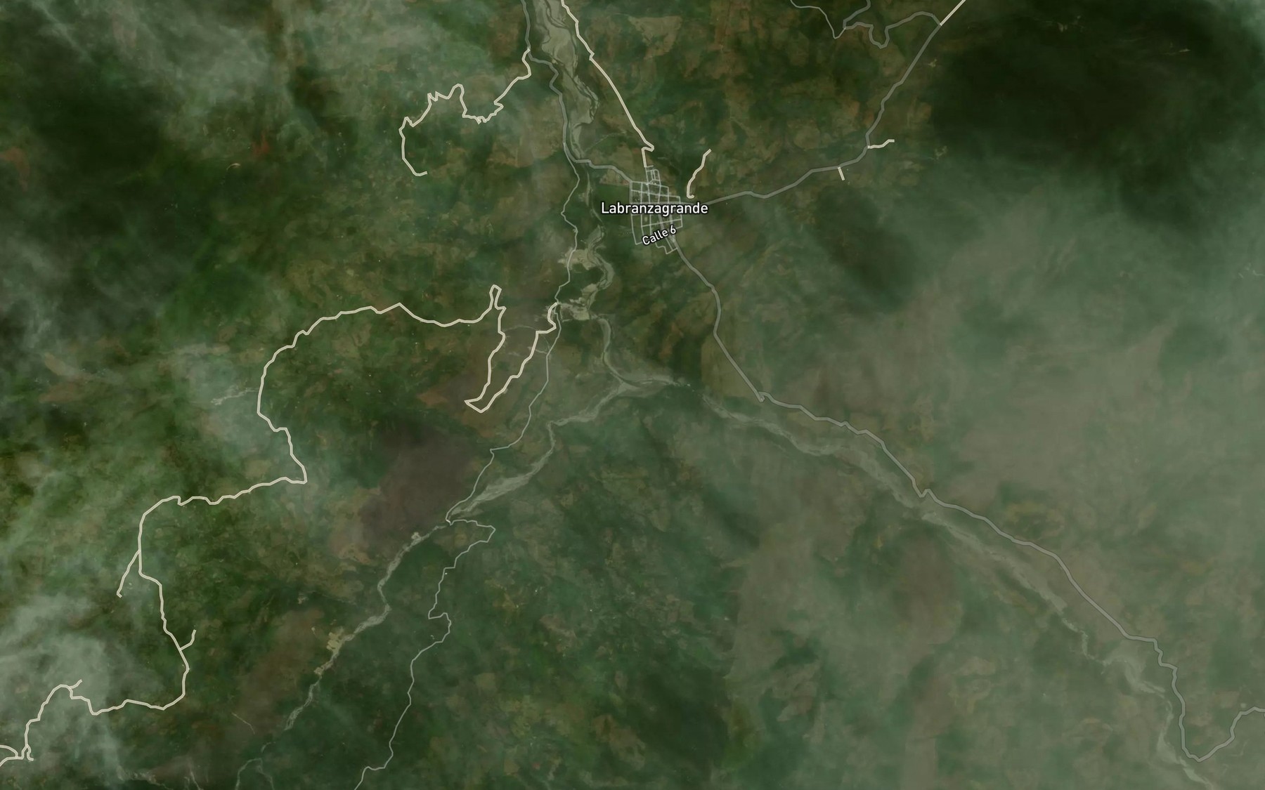 Satellite map of the Rio Chiquito