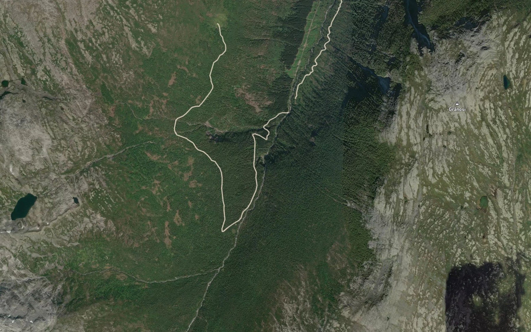 Satellite map of the Vindedalsfossen