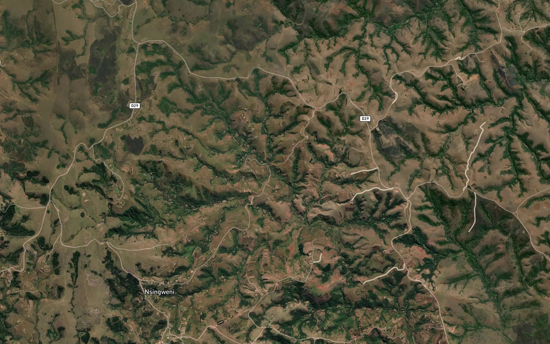 Satellite map of the Nsakane