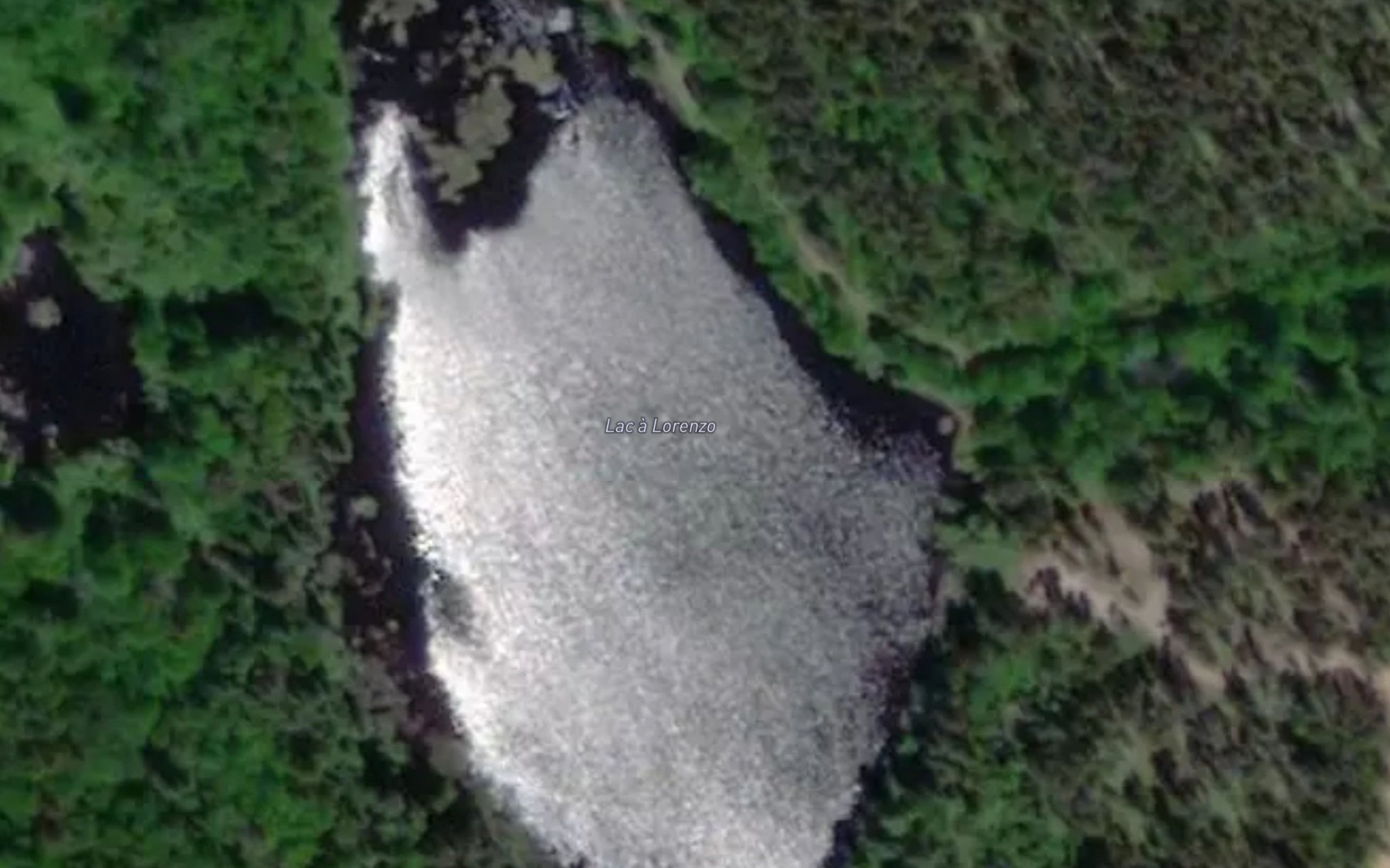 Satellite map of the Lac a Lorenzo