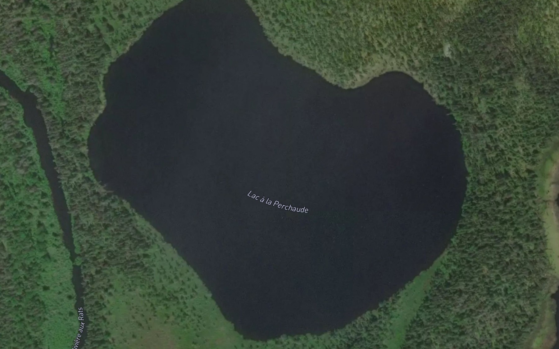 Satellite map of the Lac a la Perchaude