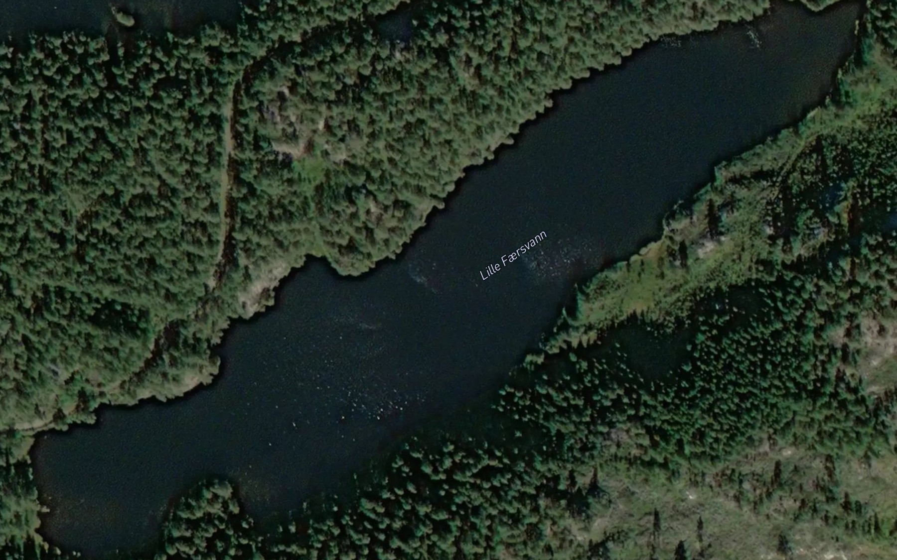Satellite map of the Fersvatn,l