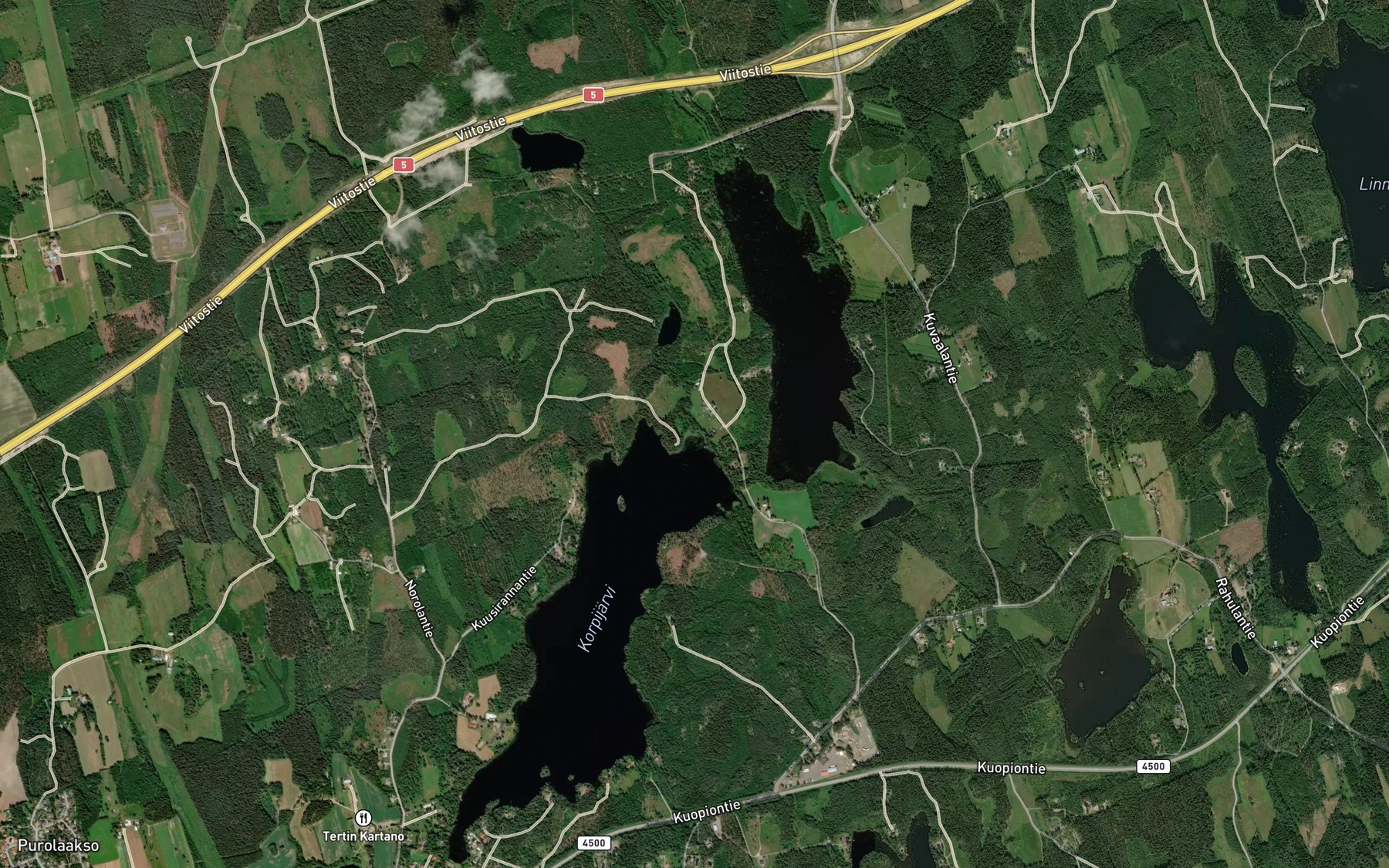 Satellite map of the Myllyoja