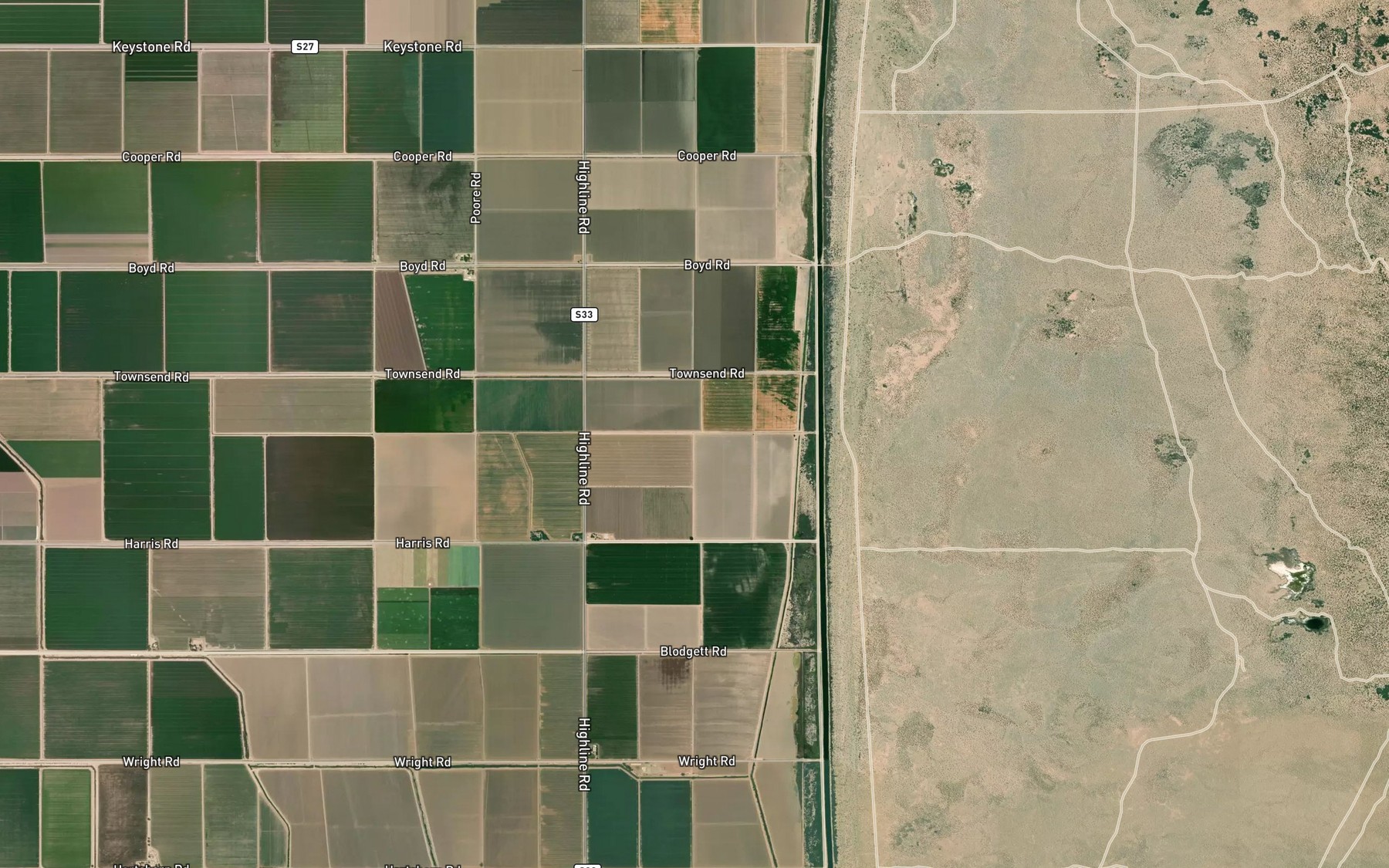 Satellite map of the Pansy Lateral