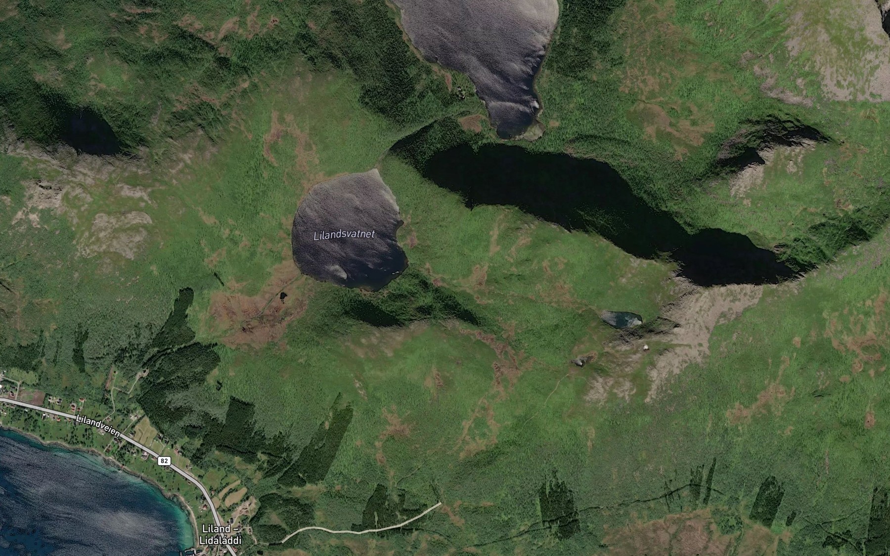 Satellite map of the Svartdalsbekken