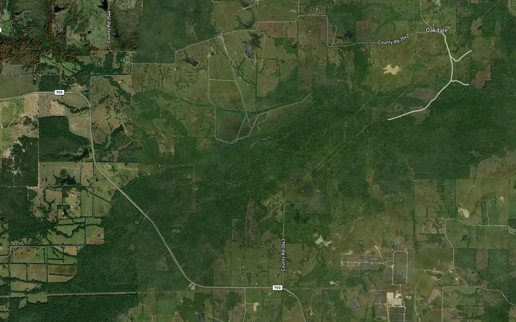 Satellite map of the Wolfpen Creek