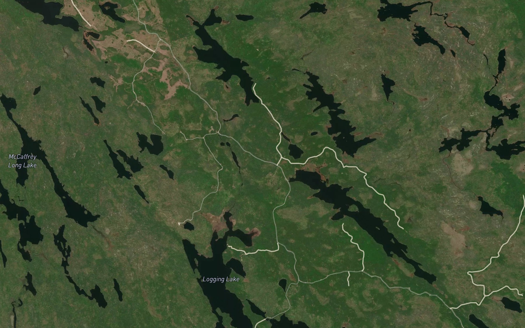 Satellite map of the Long Deadwater