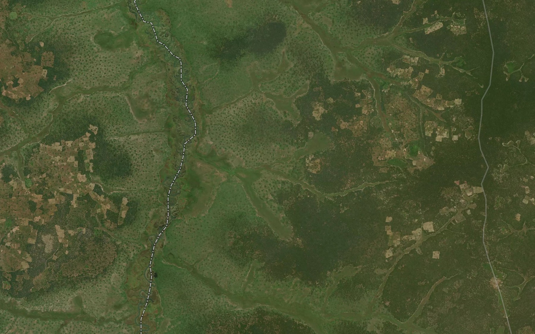 Satellite map of the Visungue