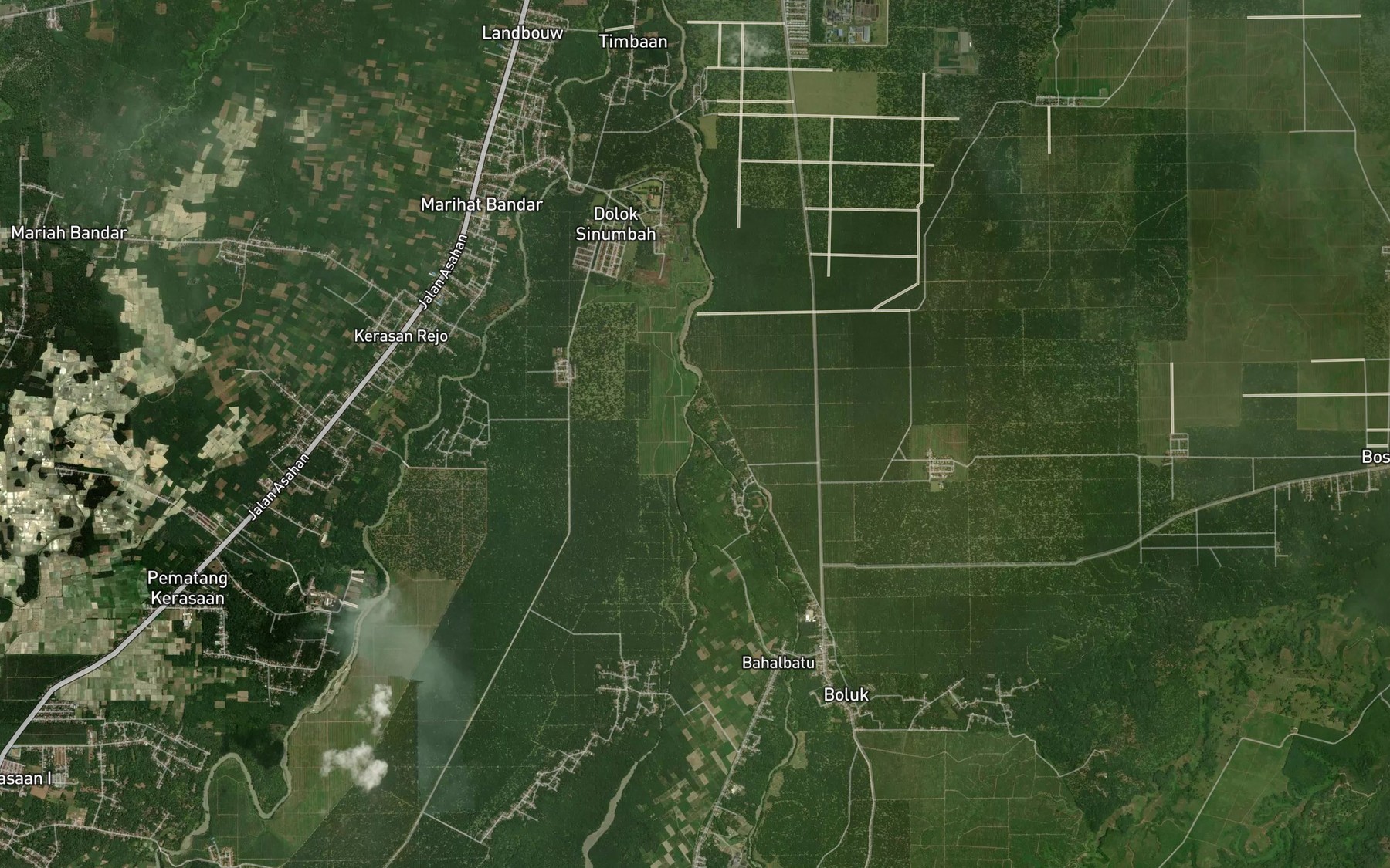 Satellite map of the Bah Boluk