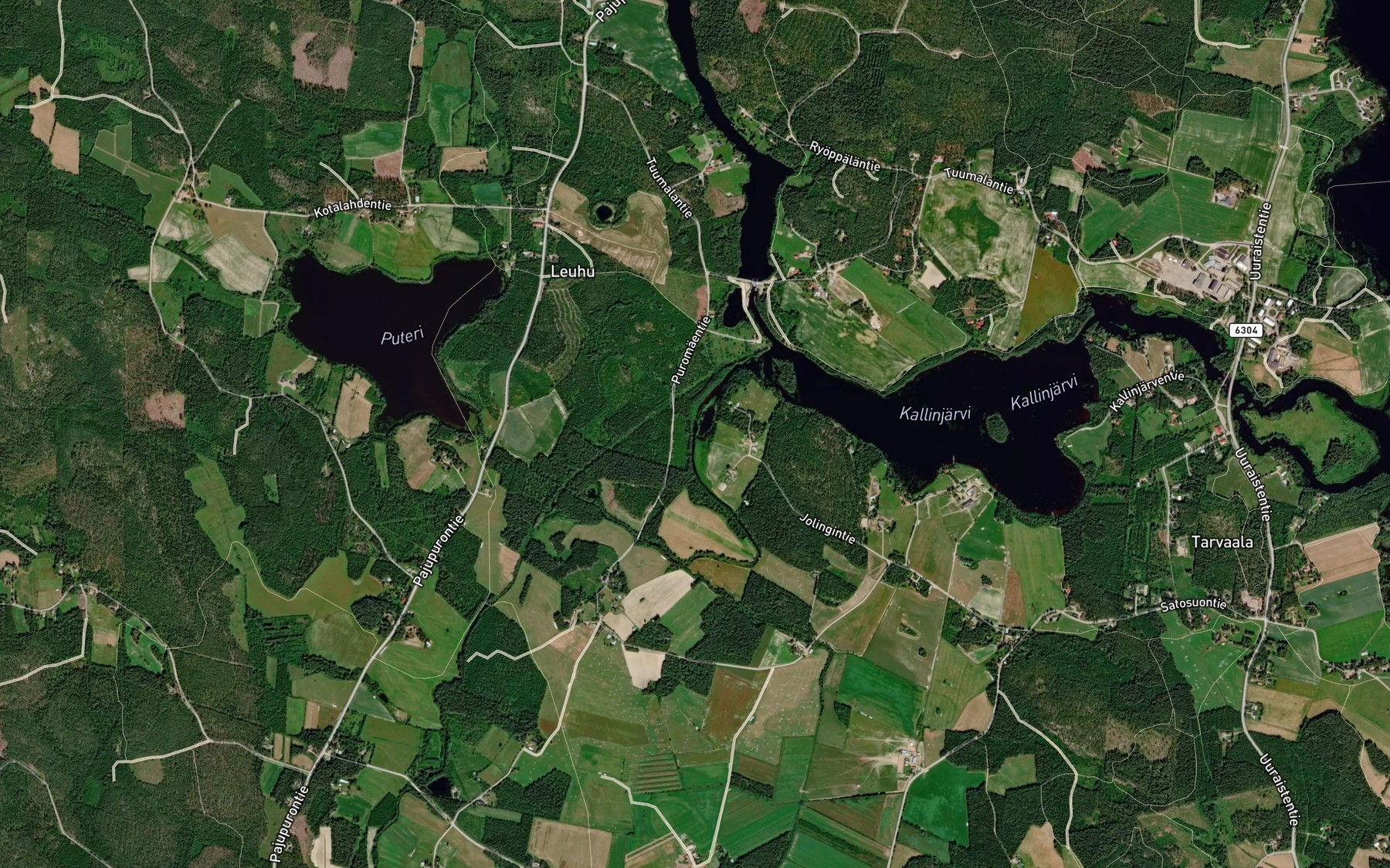 Satellite map of the Murronjoki