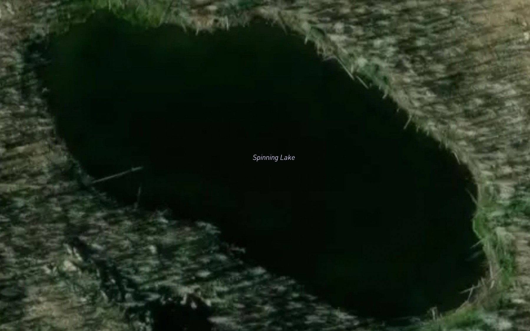 Satellite map of the Spinning Lake