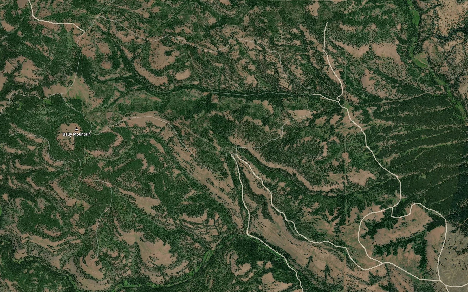 Satellite map of the Rock Spring