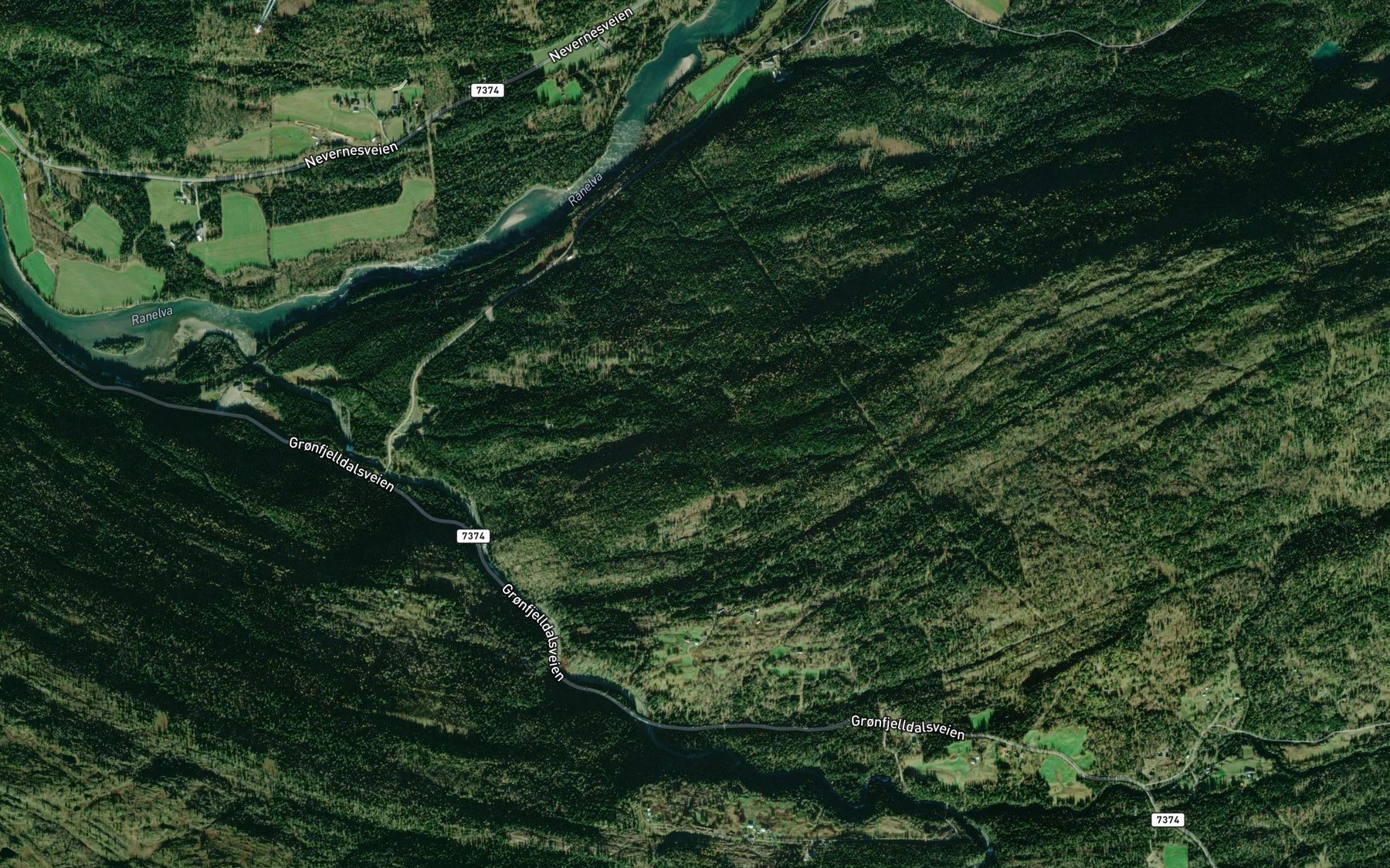 Satellite map of the Storura