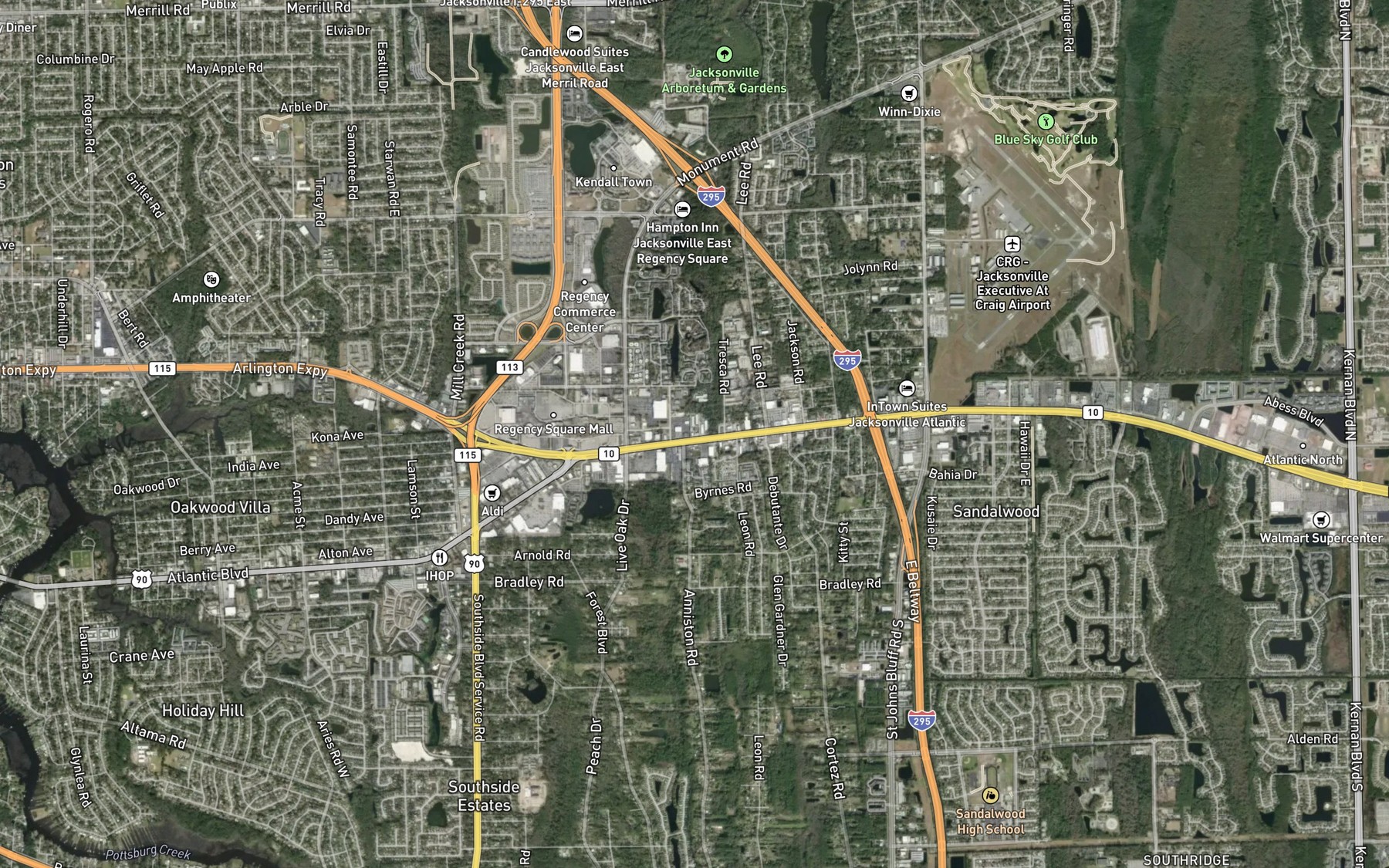 Satellite map of the Lake Tresca