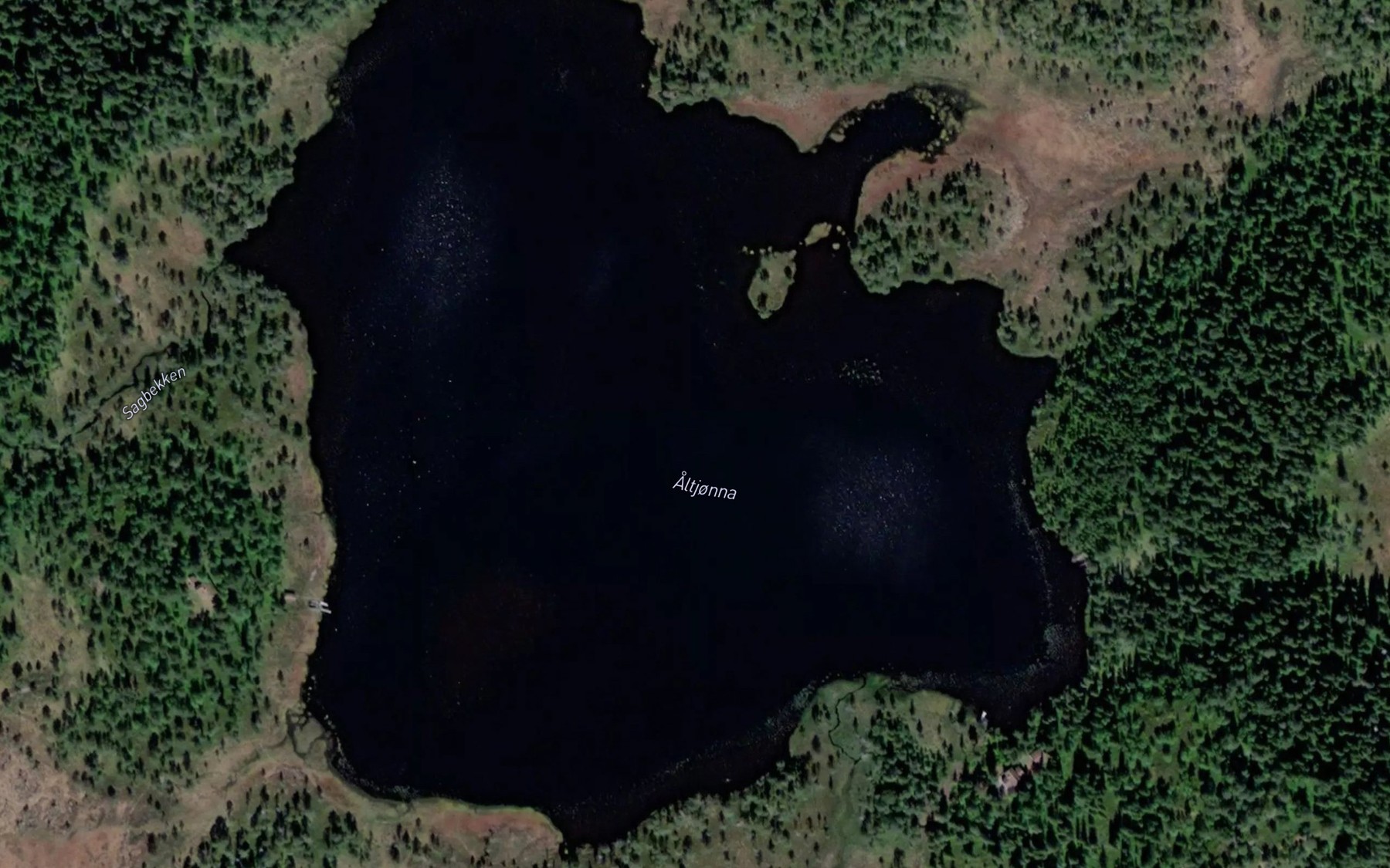 Satellite map of the Altjorna