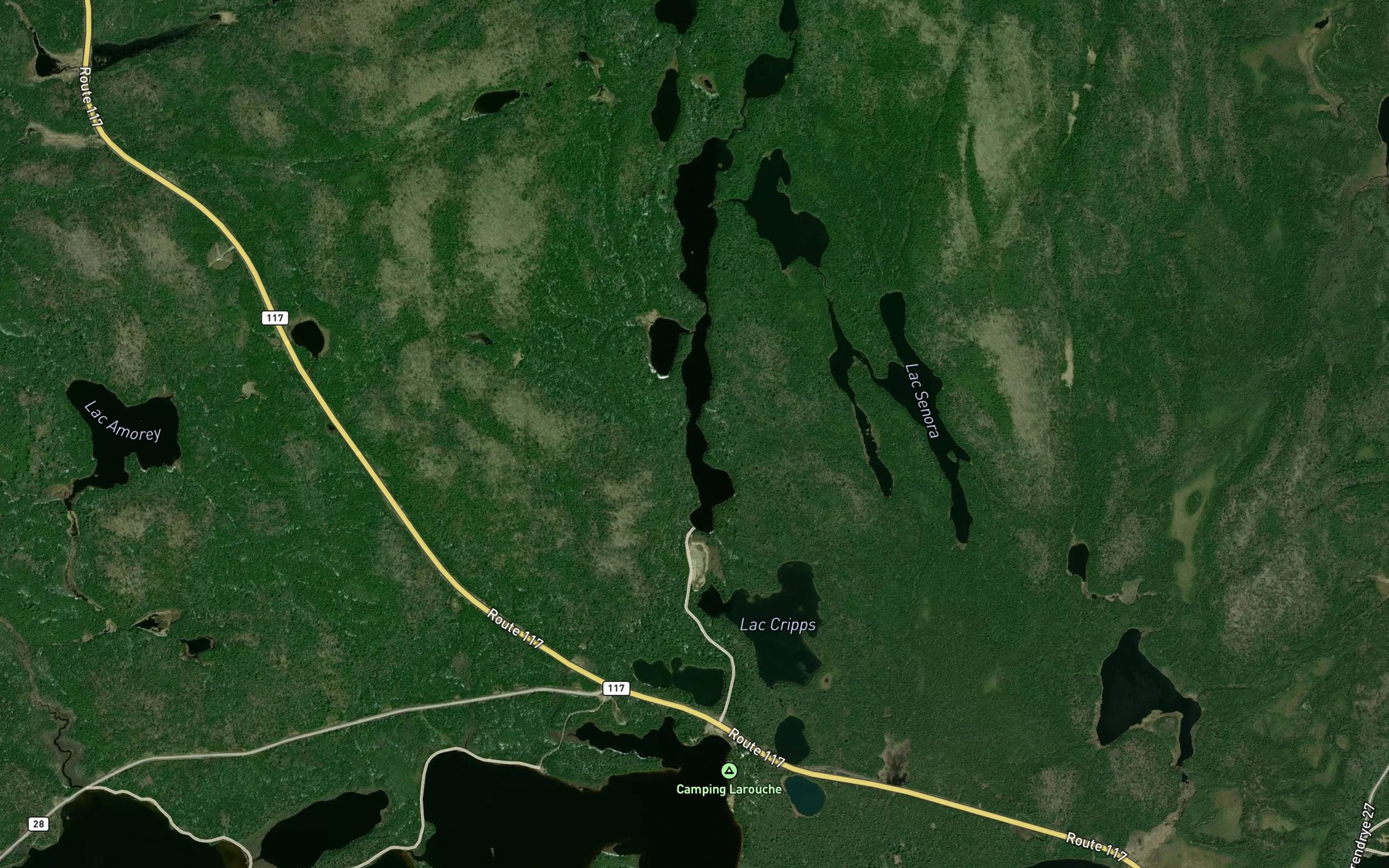 Satellite map of the Lac Timbale