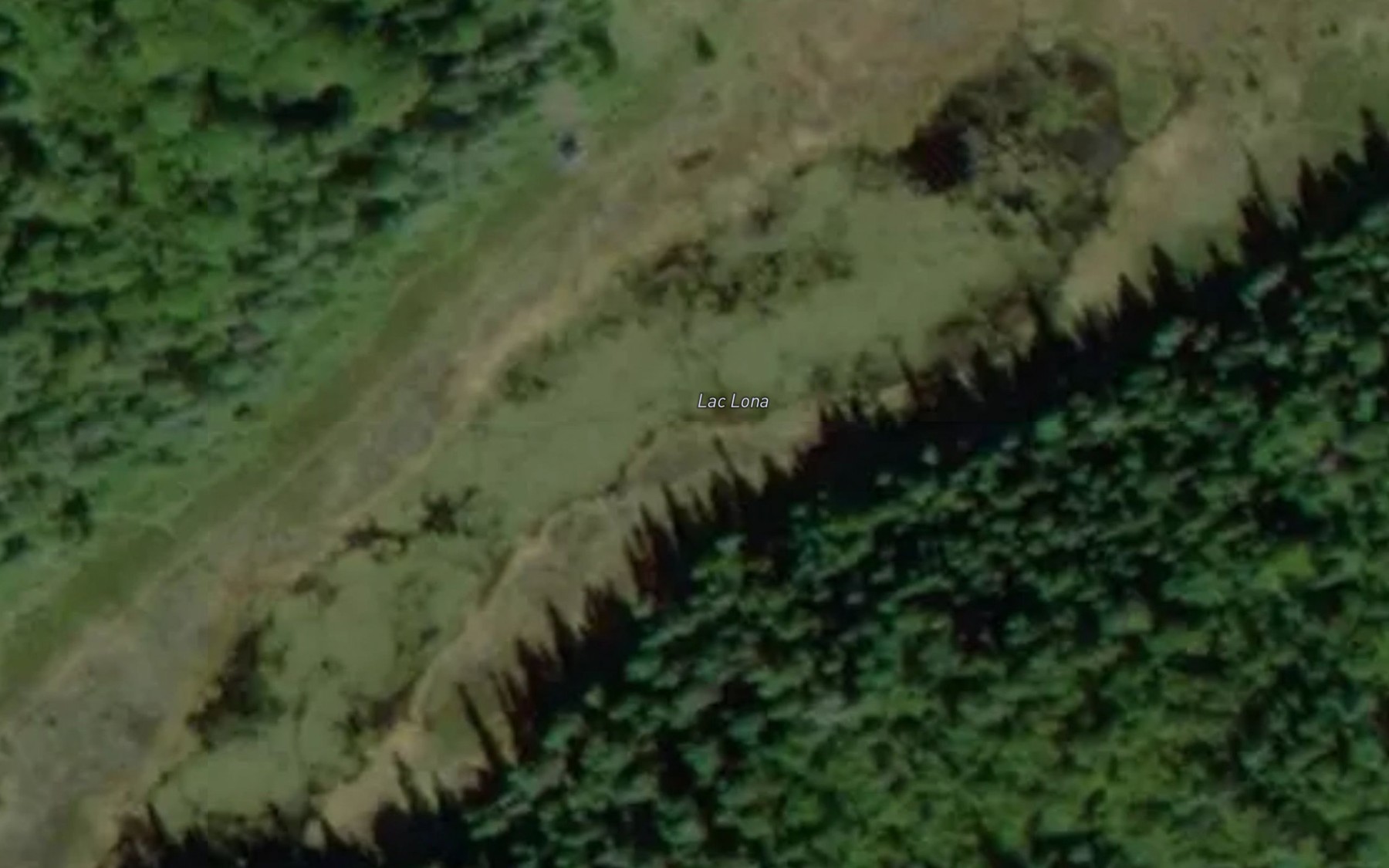 Satellite map of the Lac Lona