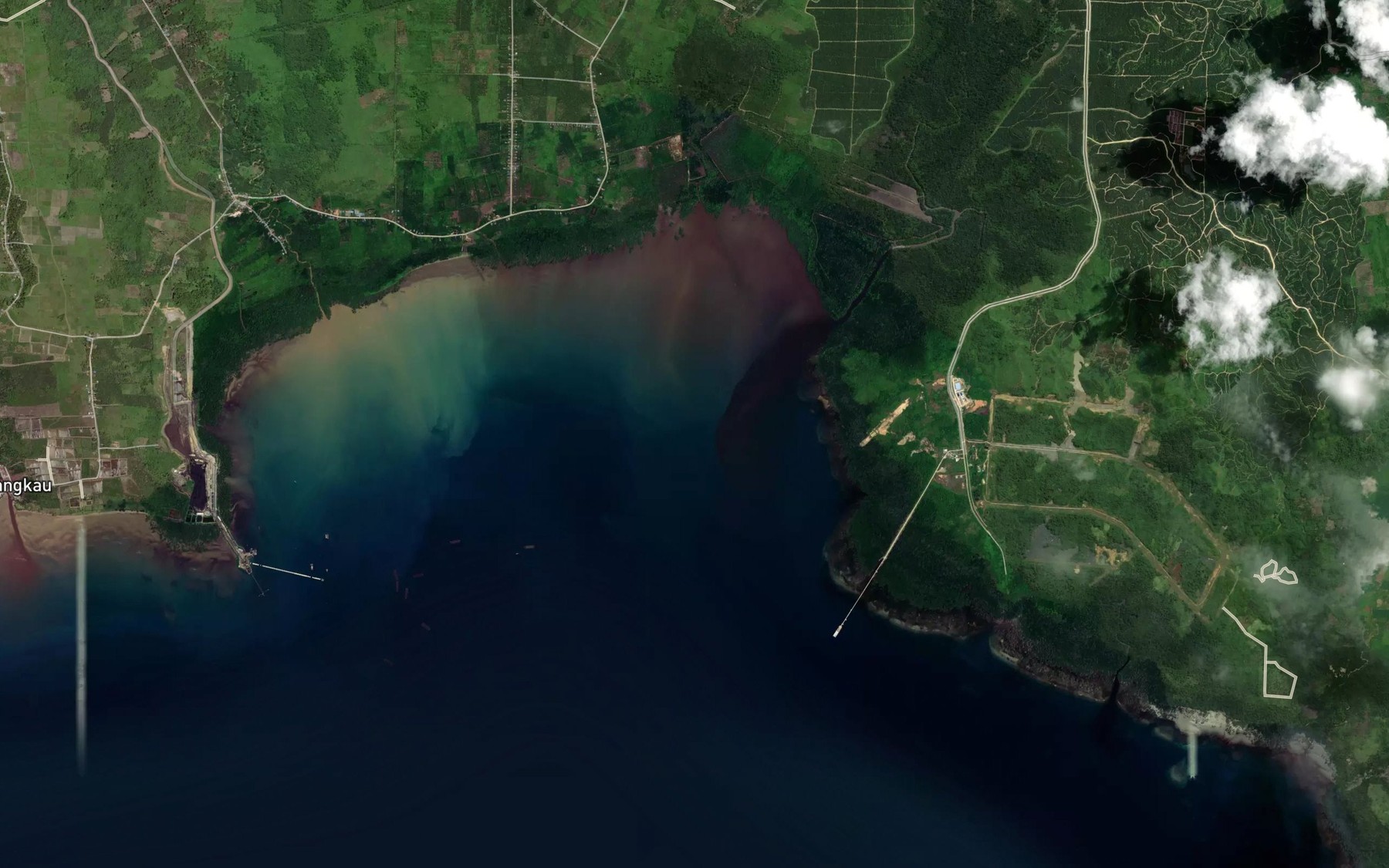 Satellite map of the Teluk Golok