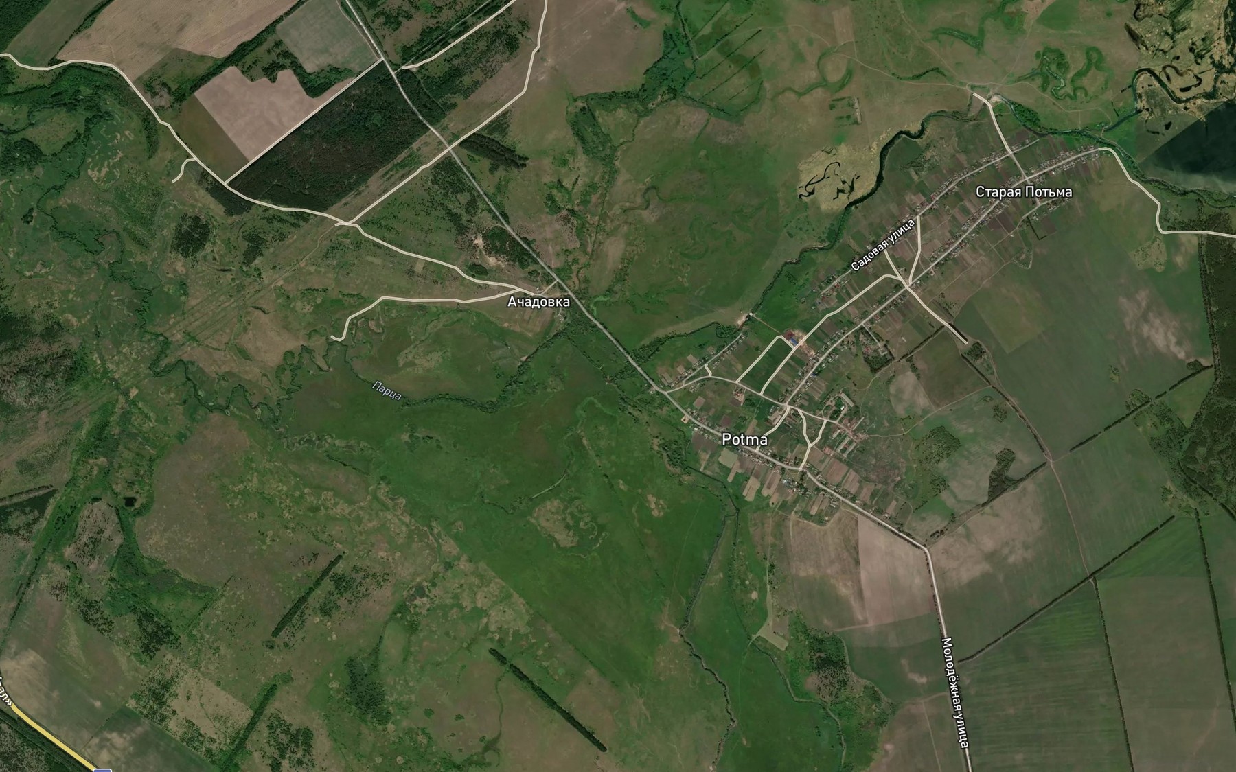 Satellite map of the Chiush