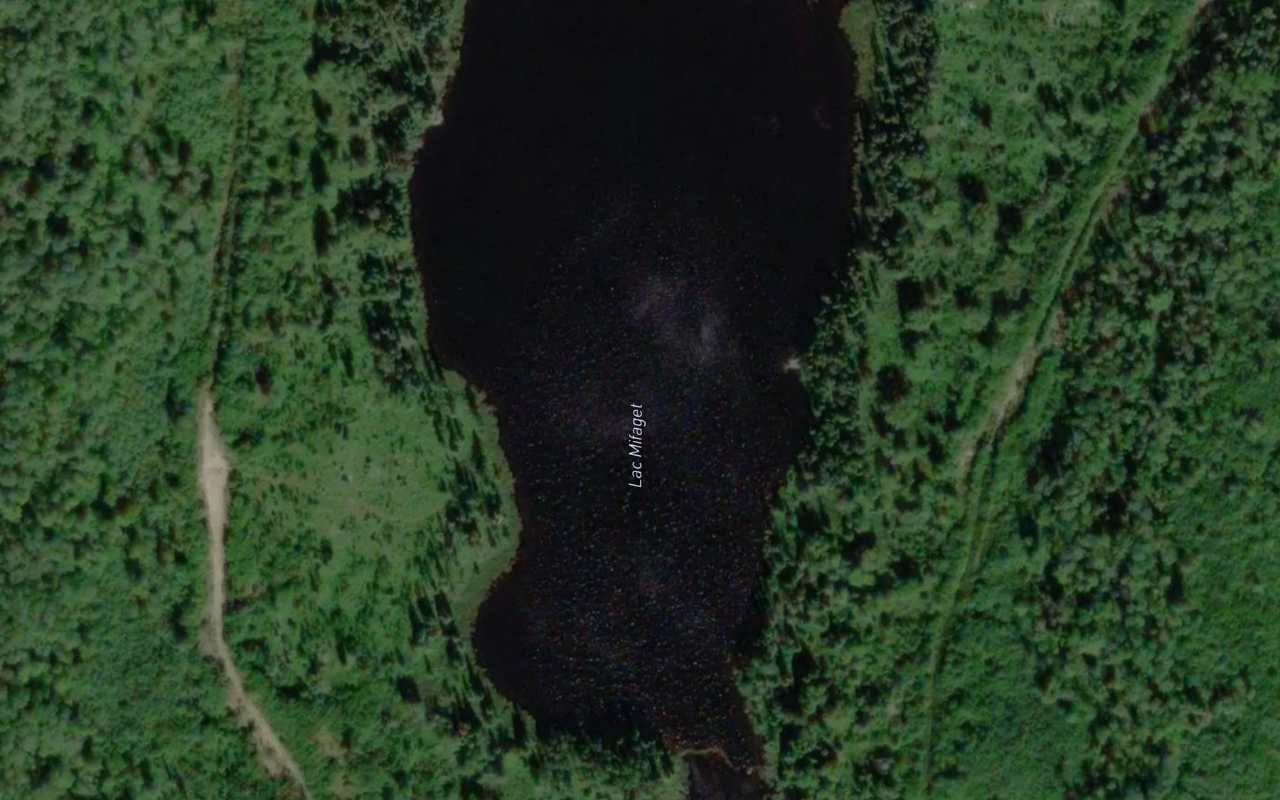 Satellite map of the Lac Mifaget