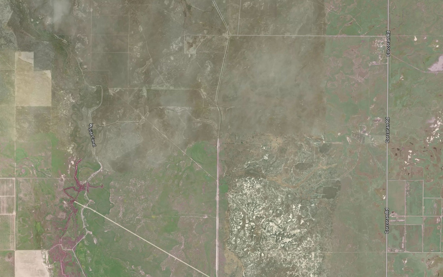 Satellite map of the Goose Lake Canal