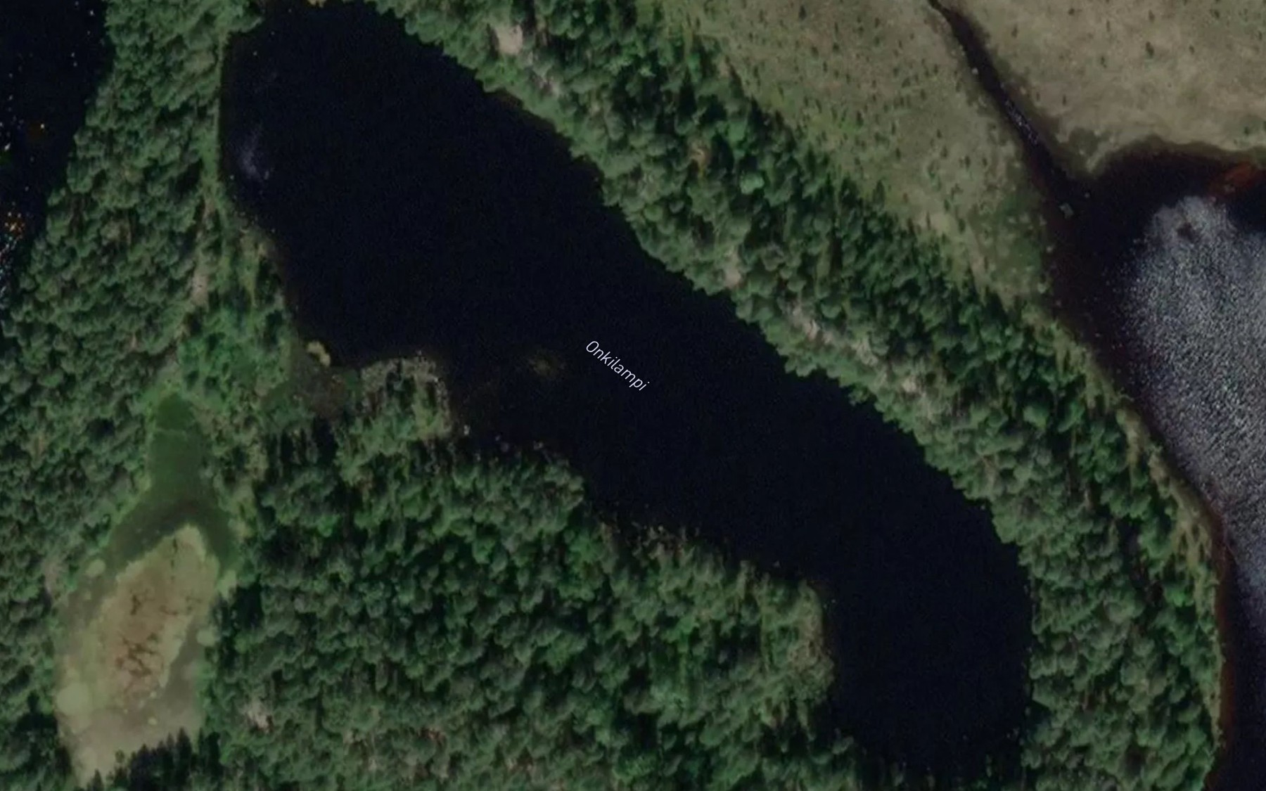 Satellite map of the Onkilampi