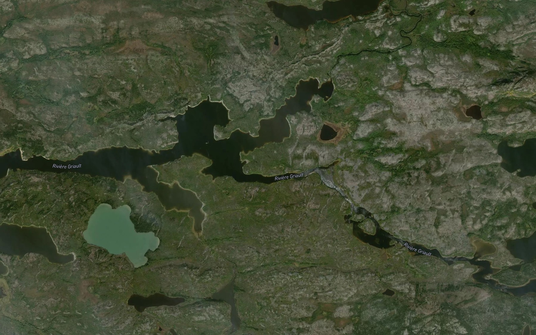 Satellite map of the Ruisseau Apiyaumutausich
