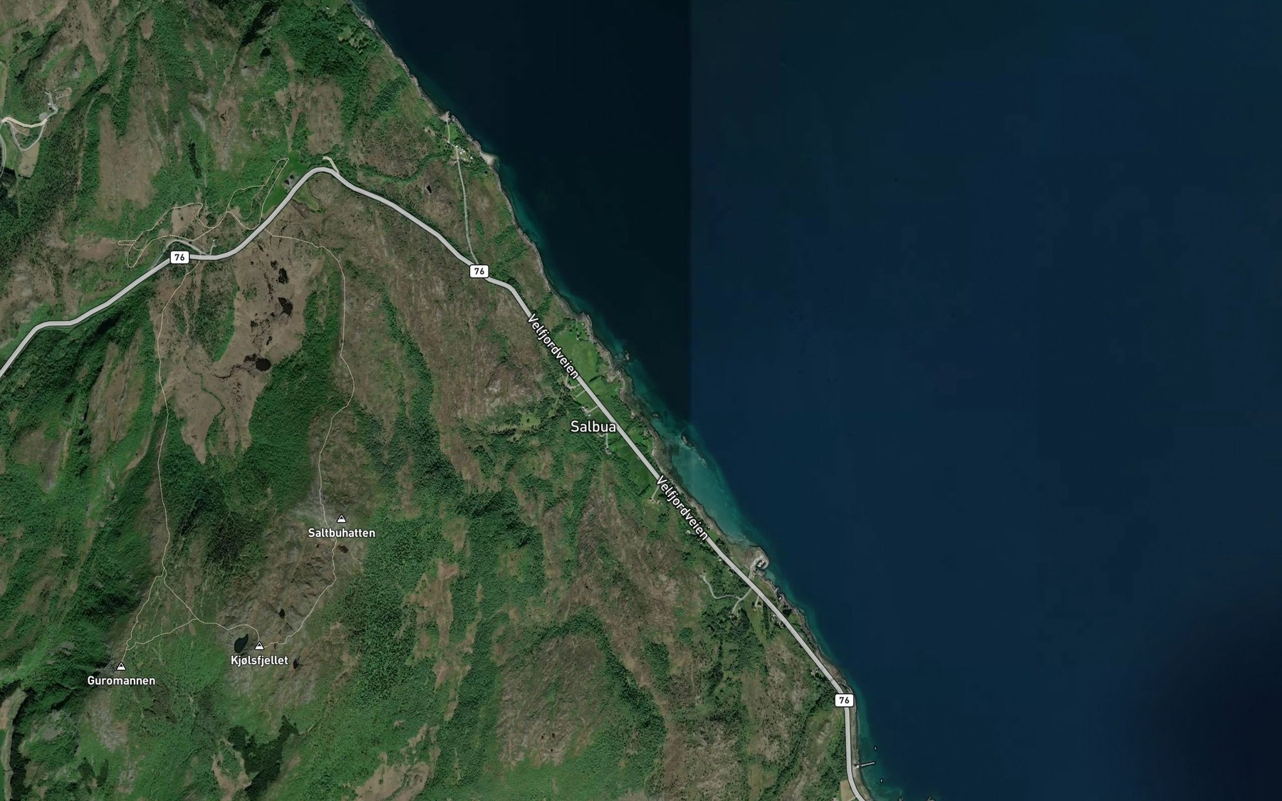 Satellite map of the Sorosen