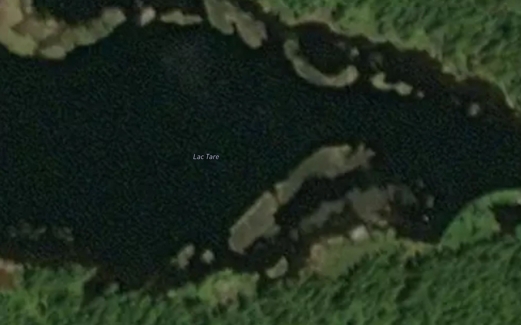 Satellite map of the Lac Tare