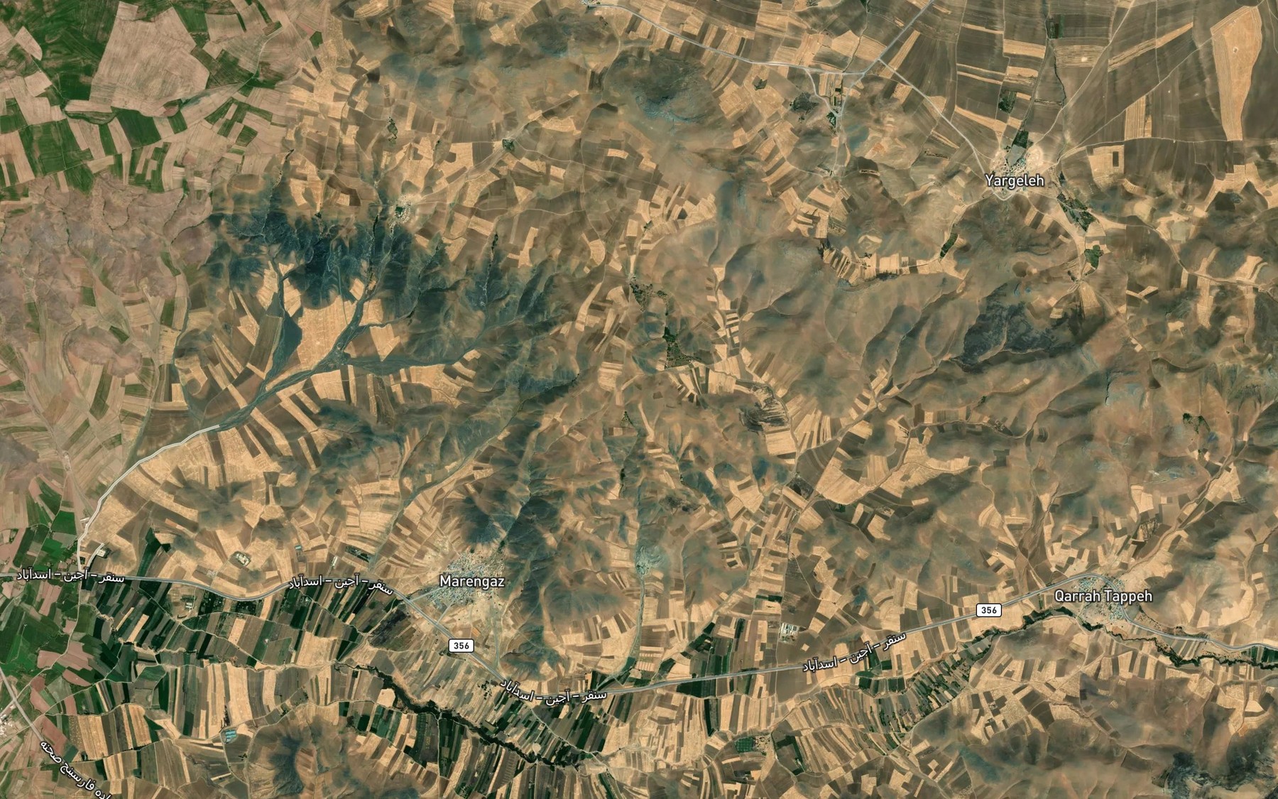 Satellite map of the Cheshmeh-ye Darvish