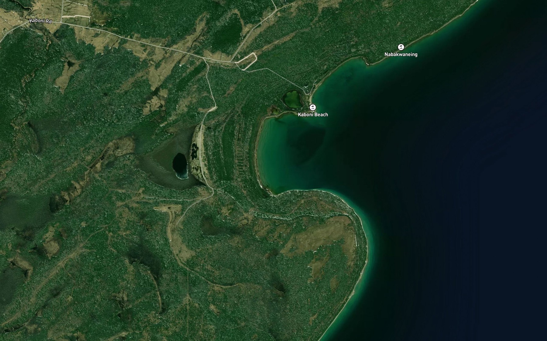 Satellite map of the James Bay