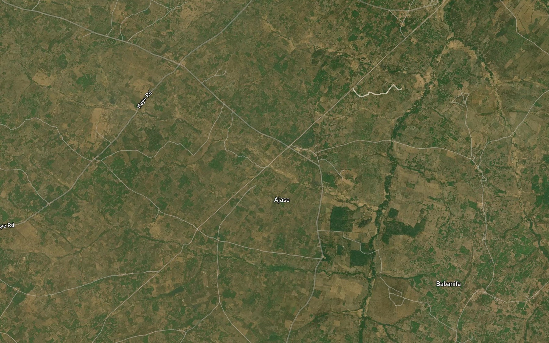Satellite map of the River Oloya