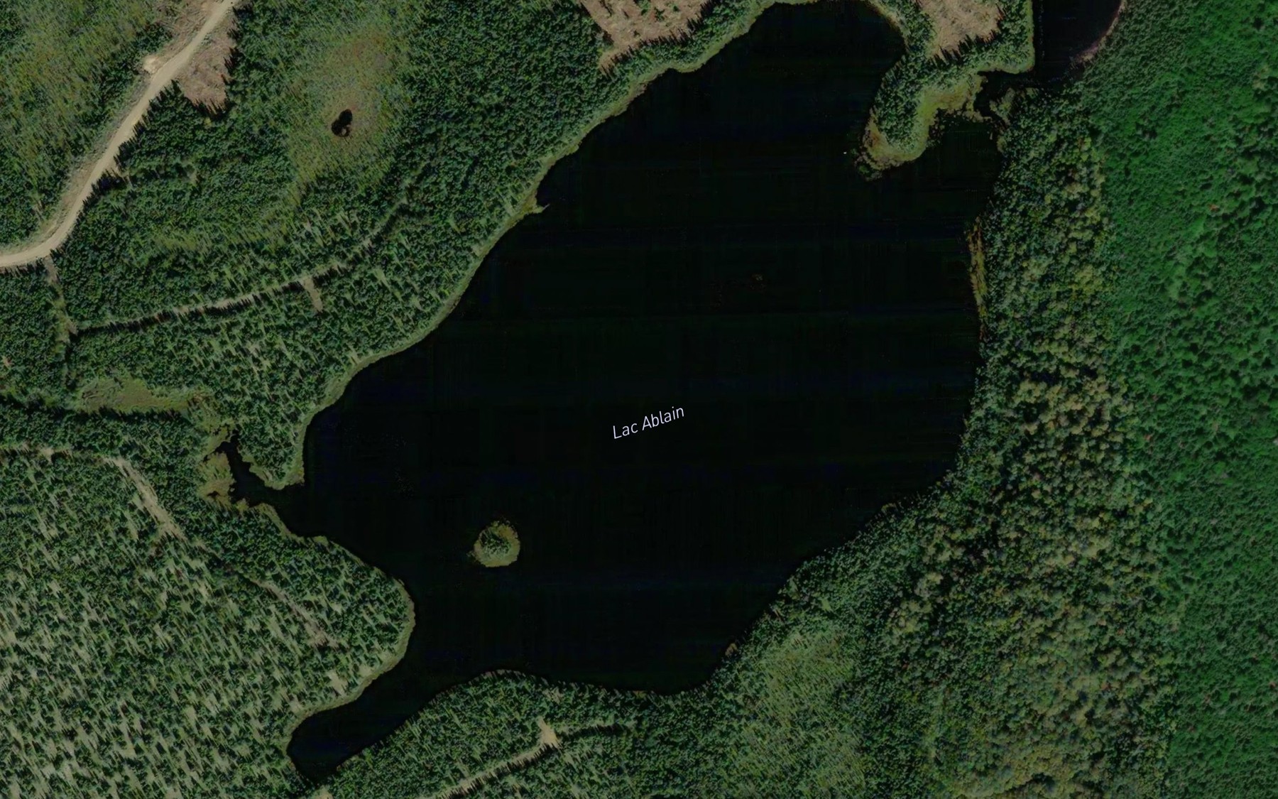 Satellite map of the Lac Ablain