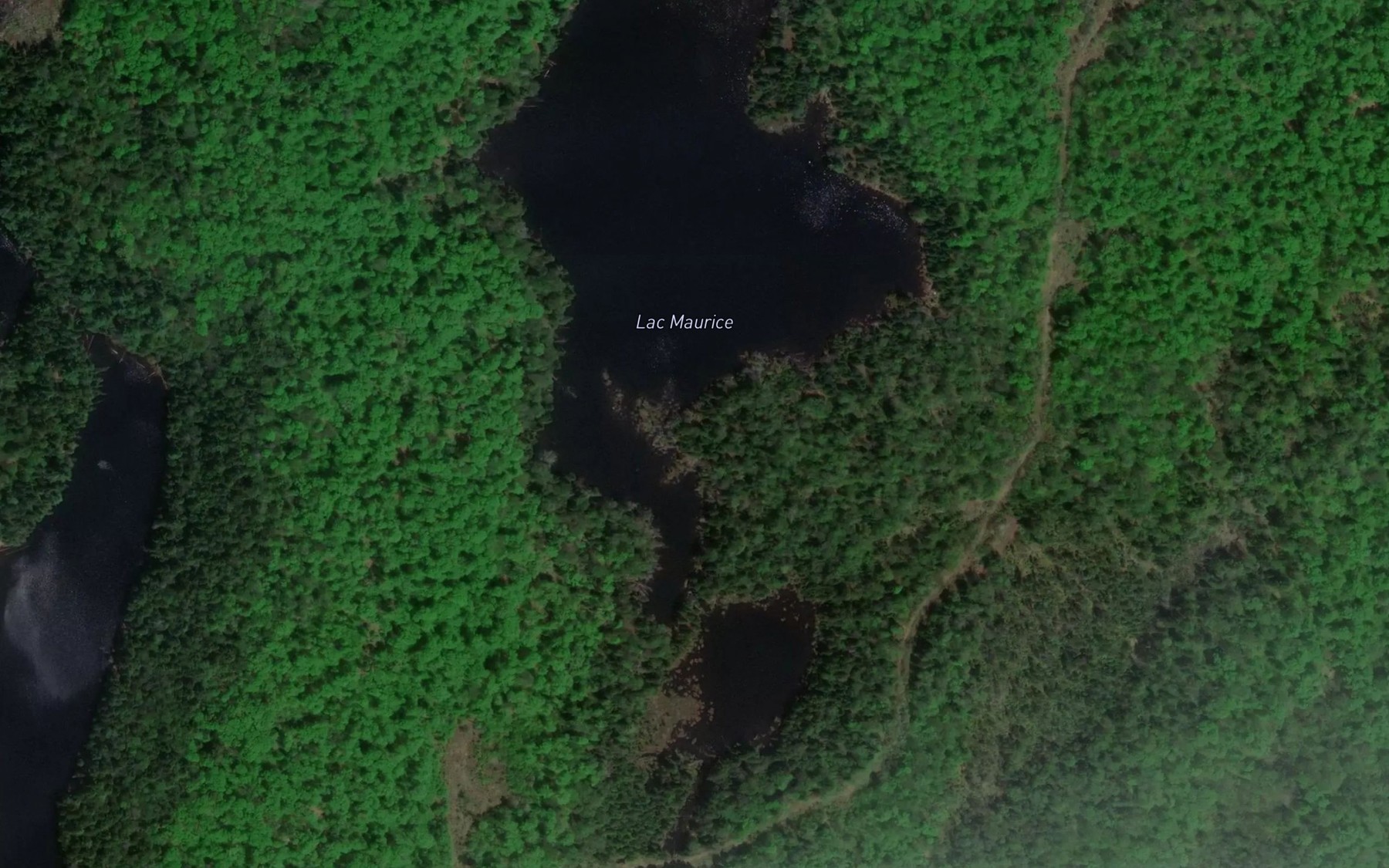 Satellite map of the Lac Maurice