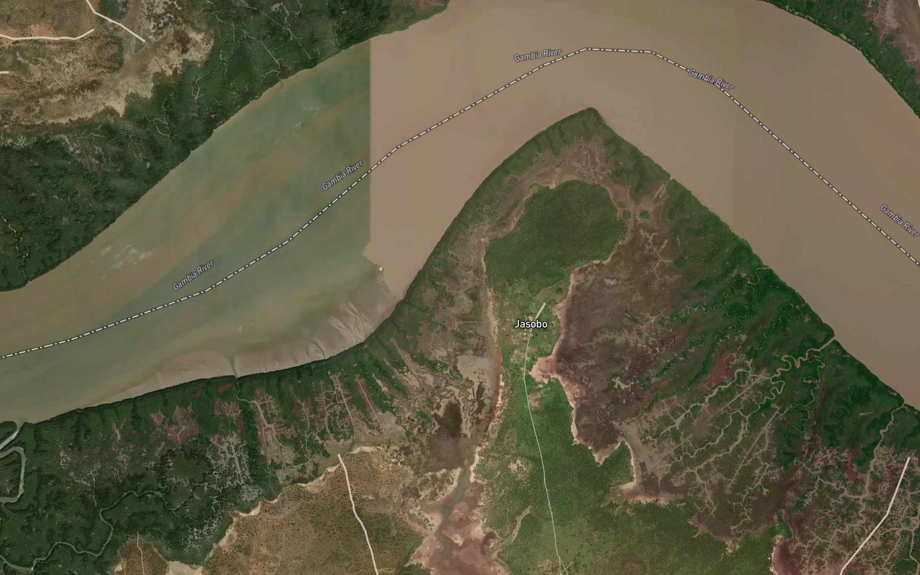 Satellite map of the Mamaberry Bolon